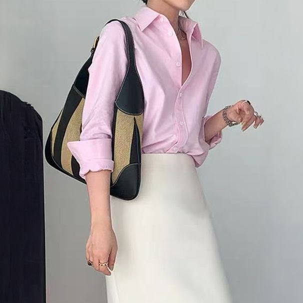 DiYun European And American Y2K High-End Versatile Lined Blouse Women's Clothing 2025 Fall/Winter_ecoleips.com