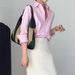DiYun European And American Y2K High-End Versatile Lined Blouse Women's Clothing 2025 Fall/Winter_ecoleips.com