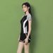 High-Waisted Two-Piece Swimsuit for Women Tummy Control Beach And Pool Swimwear Sporty And Modest Design_ecoleips.com