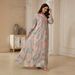 NC182 Women's Elegant Embroidered Sequined Long Dress Textured Full Skirt Sophisticated Style Muslim Fashion_ecoleips.com