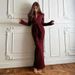 Women's Clothing Women's Elegant Long Sleeve Dress Style Solid Color Lapel Slim Fit Zipper Waist Tie Autumn_ecoleips.com