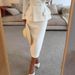 Women's Clothing Suit Autumn Square Collar Casual Solid Color Waist Two piece Suit_ecoleips.com