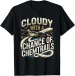 Women's T-Shirts Cloudy With A Chance Of Chemtrails Conspiracy Theory Plane T-Shirt_ecoleips.com