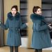 Women's Clothing Women's Long Puffer Coat With Hood - Thickened Down Alternative Filling, Loose Fit Korean Style, Plus Size Oxford Parka Jacket_ecoleips.com