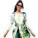 Conservative Long Sleeve One Piece Swimsuit Women's Vacation Style Gradient Color Swimwear High Elasticity Quick Dry_ecoleips.com