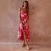 Independent Website Cross-border European And American Women's Clothing 2026 Sexy Summer Holiday Printed Fitted Flared_ecoleips.com