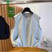 Korean-style Round-neck Fashionable Women's Vest, 2025 Autumn New Layered Design Sleeveless Vest Jacket_ecoleips.com