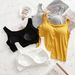 Women's Clothing Women's Modal Camisole Tank Top Padded Bra Strapless Short Versatile Thin For Layering Or Wearing On Its Own_ecoleips.com