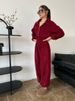 Women's Long-Sleeve Jumpsuit – Semi-Open Front & Elastic Waist (Straight-Leg, 6 Colors) | Casual Streetwear For Spring & Fall_ecoleips.com