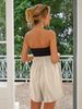 2026 Summer Street Sexy Contrasting Color Women's Fashion Tube Top Maternity Dress European And American Women's Clothing_ecoleips.com