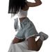 Women's Clothing Denim Shorts Hot Girl Jeans Loose Casual Pants Raw Edge Shorts_ecoleips.com