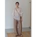 Suitable For All Seasons CLEAN SPACE Simple Versatile Casual For Women 2025 Thirteen Lines New Korean Style High Waist Drawstring Long Pants_ecoleips.com