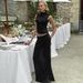 Women's Clothing Elegant Retro Women's Polka Dot Sleeveless Top And Long Skirt Set European And American Style Summer Collection_ecoleips.com