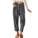 Women's Retro Art Corduroy Harem Pants Casual Fashion Spring Autumn Ladies Polyester_ecoleips.com