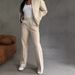 Women's Clothing Independent Station Women's Suit Autumn New Women's Solid Color Sweater Casual Suit_ecoleips.com