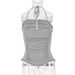 AD498 European And American Cross-border New Foreign Trade Sexy Backless Tube Slimming Fashion Buttoned Ruffled Halter_ecoleips.com