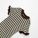 Women's Clothing 2025 Summer New Round Neck Contrasting Striped Knitted T-shirt Women's Top L28171_ecoleips.com