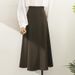 Women's Clothing New Spring And Summer High Waist A Line Suit Skirt For Women Loose Drape High End Professional Commuting Large Swing Skirt_ecoleips.com