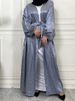 Muslim Women's Abayas Satin Evening Dresses Islamic Clothing Turkish Dresses Modesty Robe Moroccan Caftan Evening 2024 Wedding_ecoleips.com