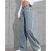 Trendy Loose-Fit Straight Jeans For Women – Comfortable & Stylish Summer Denim Pants (Bluish/Gray-Blue/Pink, S-2XL)_ecoleips.com