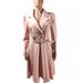 Women's Clothing Spring New Arrival Temperament Long Lapel Pleated Strap Belt Dress Jacket for Women_ecoleips.com