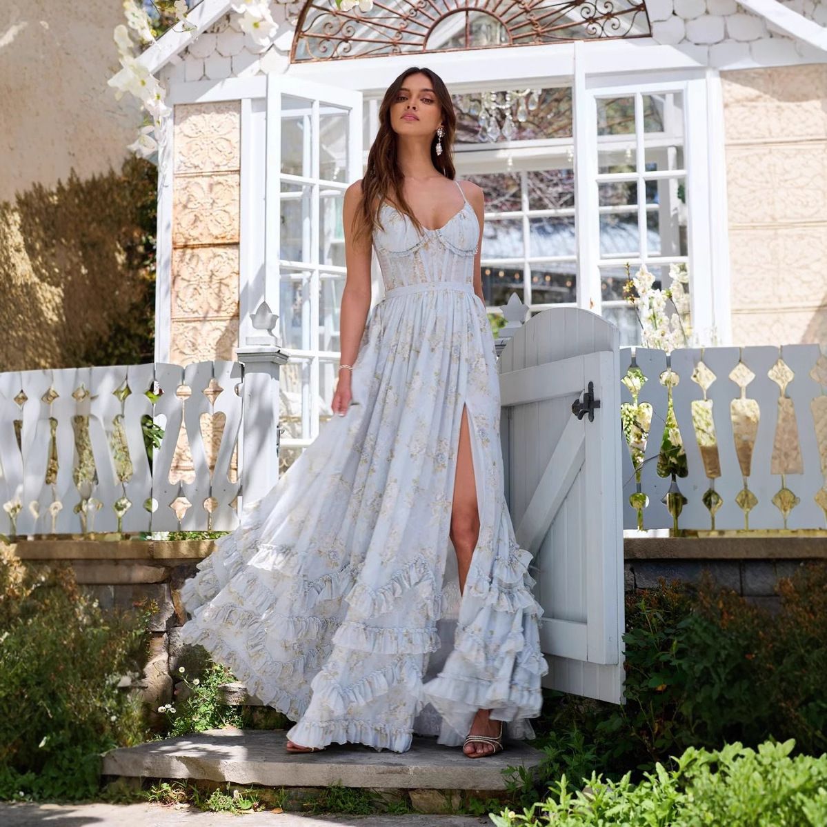 ng2510292 Beach Vacation Beautiful Unique Strap Super Pretty Elegant Waist-Cinching Long Dress For Women Summer New Style_ecoleips.com