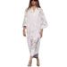 Women's Clothing Women's Casual Loose Lace V Neck Dress Loose Fitting Two Piece Set Style For Formal & Casual For Women_ecoleips.com