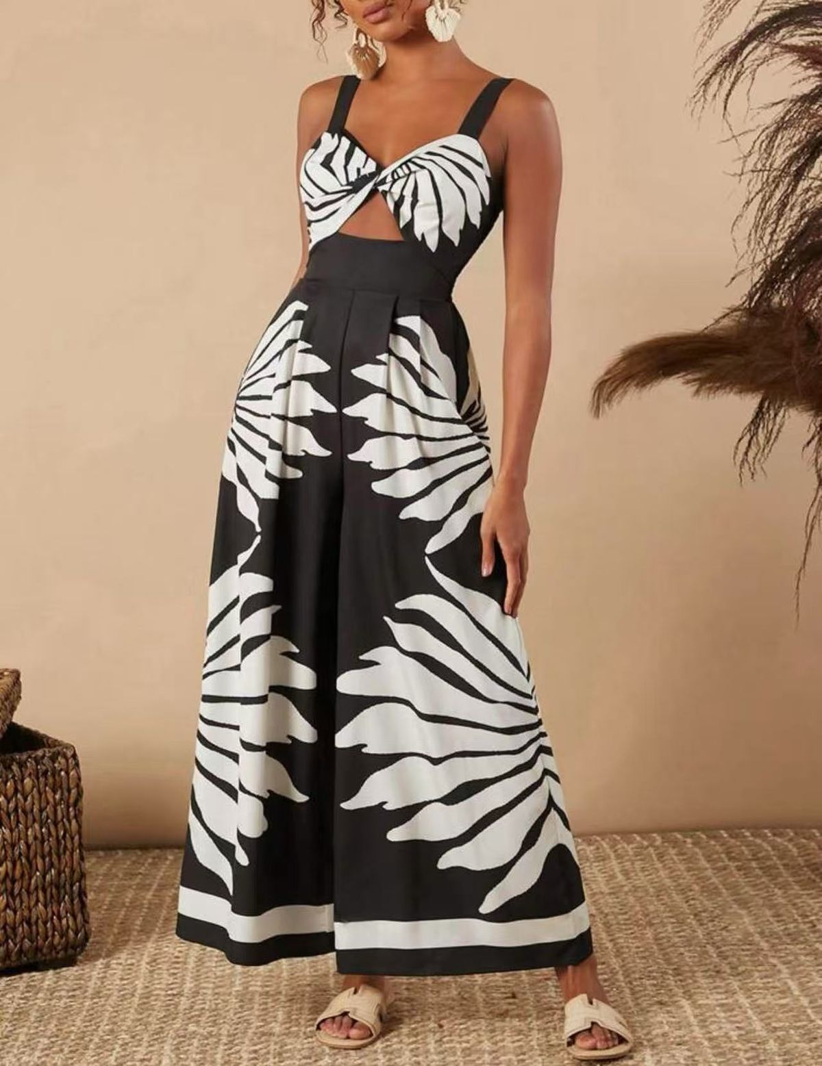 Women's Clothing Women's Printed Casual Fashion Jumpsuit Style Spring/Summer Suspender Clothing For Formal & Casual_ecoleips.com