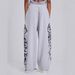 Women's Clothing Street Fashion Print Loose Wide Leg Straight Casual Trousers Sweatpants Couple Spring And Summer_ecoleips.com