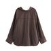 Women's Clothing Women's Classic Batwing Sleeve Shirt Fashionable Style Long Sleeve For Formal & Casual For Women_ecoleips.com