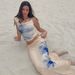 2025 Summer New Fashion Printed Asymmetrical Neck Tie Top Slim Fit Ruffled Skirt Set Wholesale_ecoleips.com