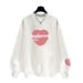 Autumn/Winter Women's Fleece Lined Thickened round Neck Sweatshirt Pure Cotton Oversized Trendy Top_ecoleips.com