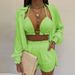 Women's Clothing New Sexy Three Piece Suit Autumn Beach Fashion Shorts Suit_ecoleips.com