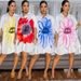 Women's Clothing Casual Fashion Printed Shirt Cardigan Short Dress_ecoleips.com