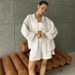 Spring New Arrival Women's Relaxed Linen Shirt And Shorts Set Fashionable Everyday Wear_ecoleips.com