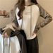Real Shot Of Foreign Trade American-style Color-blocked Hooded T-shirt For Women, Long-sleeved, Spring And Autumn Wear,_ecoleips.com