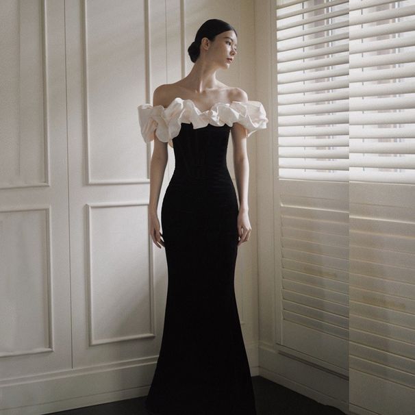 French Style Satin Light Wedding Dress Simple Elegant Mermaid Style Small Train Bridesmaid Dress for Women 2026 New Style_ecoleips.com