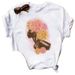 Wish Cross-border Women's Clothing European And American Spring/summer Floral Girls' Short-sleeve T-shirt For Women_ecoleips.com