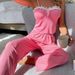 Cross-Border Foreign Trade Xiyin Hot-Selling European And American Women's Pajamas Two-Piece Set Middle East_ecoleips.com