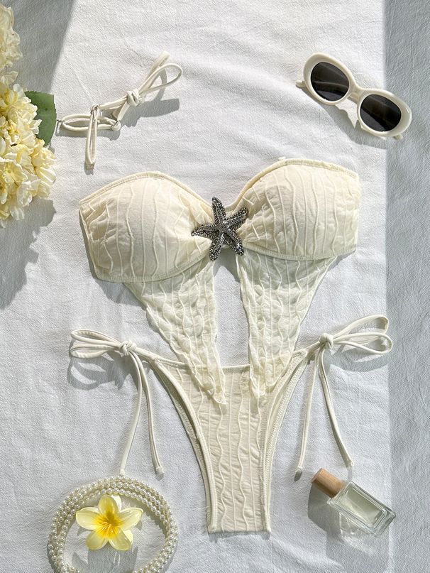 Women's Bikini Beach Vacation Style Sexy Hollow out Starfish Decoration Cross New 2026_ecoleips.com