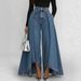 Women's Clothing Spring/Summer Women's High-Waisted Loose Denim Trousers For Formal & Casual For Women Fashionable Temperament_ecoleips.com