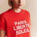 Women's Clothing French Retro Ladies Red Cotton T Shirt Summer Short Sleeve Loose Letter Print Top Elegant Casual T Shirt_ecoleips.com