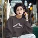 Women's Crew Neck Sweatshirt Fleece Lined Thickened Casual Top Loose Stylish Versatile for Spring Autumn Winter_ecoleips.com