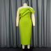 Women's Clothing New Solid Color Sexy Suspender Skirt Layered Party Dress High Waist Skirt Dresses_ecoleips.com