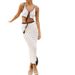 Women's Clothing Spring And Summer New Seaside Suspender Long Skirt Suit Knitted Sexy Hollow Strap Dress For Women_ecoleips.com