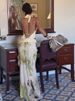 Weird Puss Elegant Women 3 Piece Set Stack Trend Halter Tops+Split Tassel Tassel+Flowers Mesh Skirts Matching Vacation Clubwear_ecoleips.com