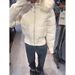 girl 2025 Winter Large Fur Collar Hooded Waist-Tightening Down Jacket For Women High-End Fashionable Slimming Warm Coat_ecoleips.com