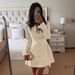 Women's Slim Fit Solid Color Casual Blazer Mini Dress – Office Wear For Fall 2026_ecoleips.com