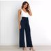 New European And American Fashion Women's Trousers, Casual Versatile Wide-leg With Belt, Elegant Workwear Pants For The_ecoleips.com