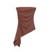 Women's Stylish Off-Shoulder Straight Neck Bandeau Top Summer New Arrival Casual Elegant Fashionable_ecoleips.com